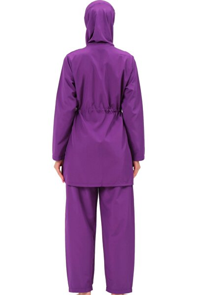 Argisa Μωβ μαγιό Hijab - Μακρυμάνικο, Μασίφ Ολόσωμο - 7101