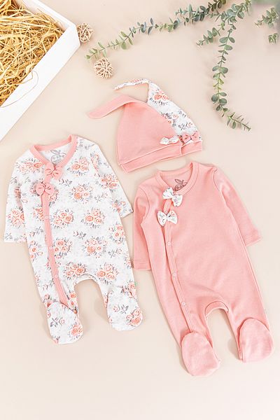 Babymod Baby Girl Double Long Sleeve Jumpsuit Set