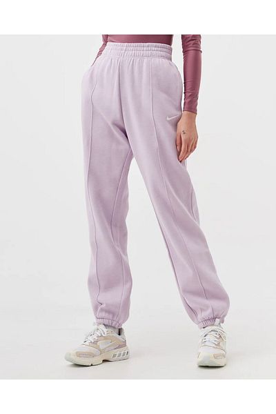 Nike mini metallic swoosh oversized purple joggers 2025
