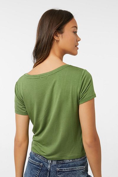 Ardene Basic Scoop Neck Cropped Tee