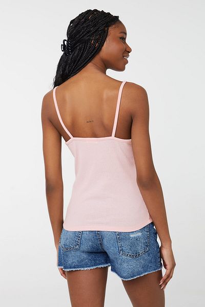 Ardene Button Accent Tank Top