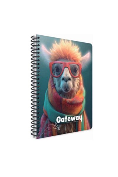 Gıpta Gateway Spiralli Deve Plastik Kapak 80 Yaprak A4 Kareli Defter