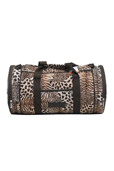 LOS ANGELES POLO CLUB Silindir Seyahat Çantası El Valizi Kabin Boy Astarlı İç Bölme Omuz Askılı