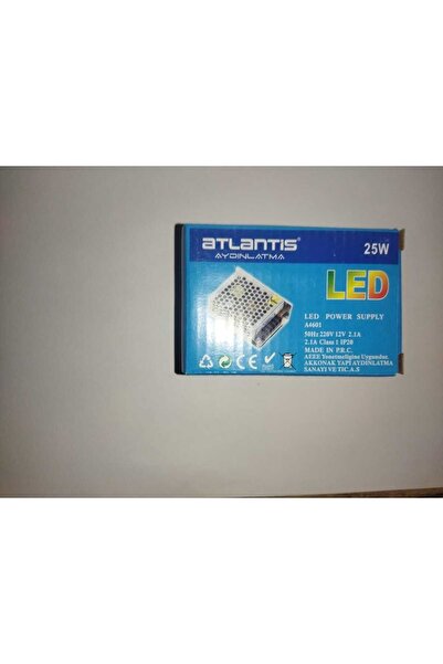 SAKİN ENERJİ ATLANTİS 12 V 2.1A  25W LED TRAFOSU