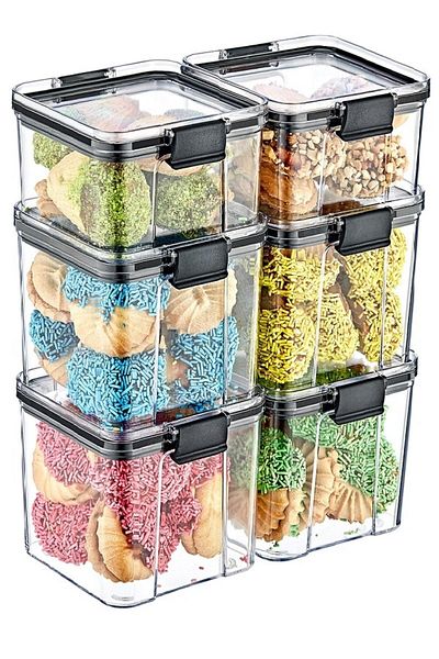 Box Up 6-Piece Transparent Storage Container 700 ml - Practical Solution to Protect Food Freshness