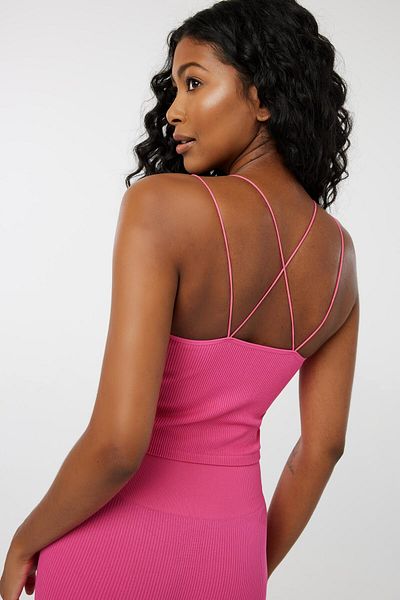Ardene Ultra Crop Seamless Tank with Bungee Straps