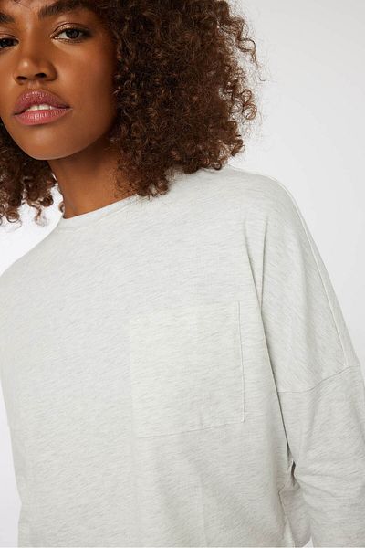 Ardene Basic Boxy Dolman Long Sleeve Tee