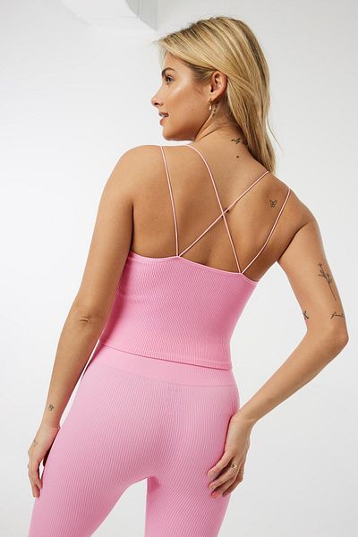 Ardene Ultra Crop Seamless Tank with Bungee Straps