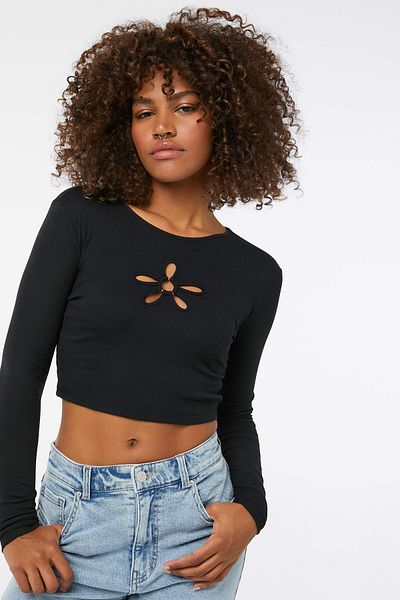 Ardene Ultra-Cropped Top with Cutouts