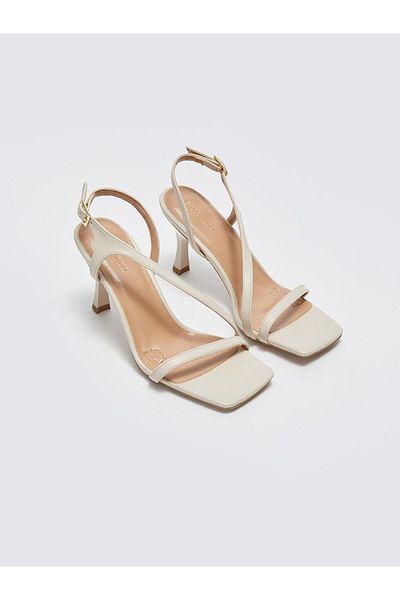 LC Waikiki Women's Heeled Shoes - Leather Look Strapped