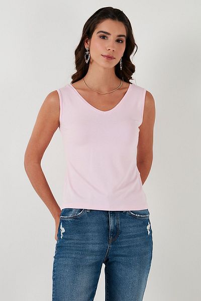 Lela Thick Strap V-Neck Blouse Blouse5864384