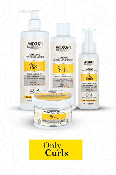 Mixup Bukleli ve Dalgalı Saçlar için Pro-Hair Peptit,L-Karnitin,Amino Kompleks Şampuan 400 ML