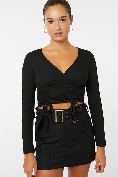 Ardene Crossover Top with Ruching