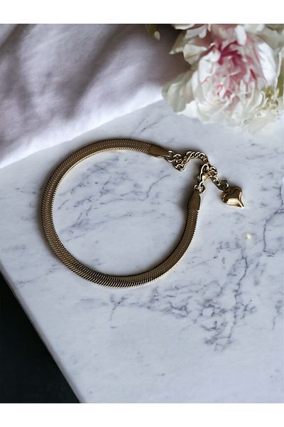 Asteria Jewelry Tarnish Gold Italian Chain bracelet