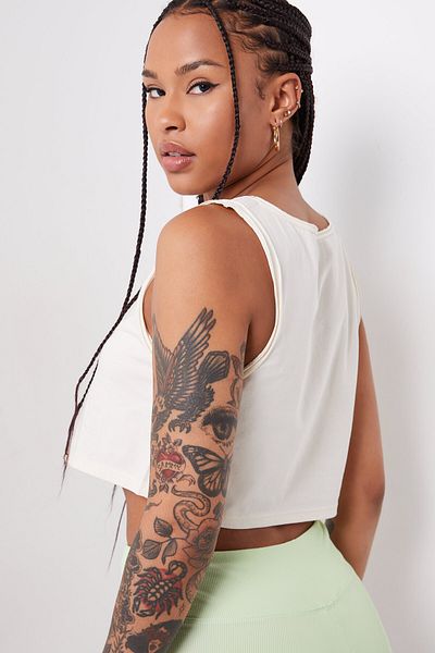 Ardene Organic Cotton Graphic Muscle Tank
