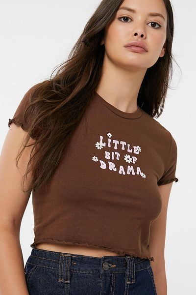 Ardene Graphic Lettuce Edge Tee