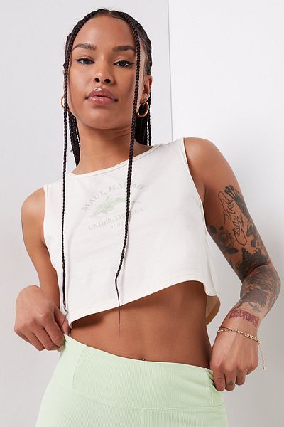 Ardene Organic Cotton Graphic Muscle Tank
