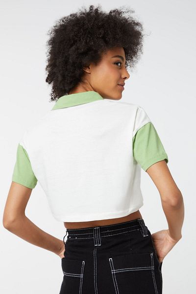 Ardene Colorblock Cropped Polo