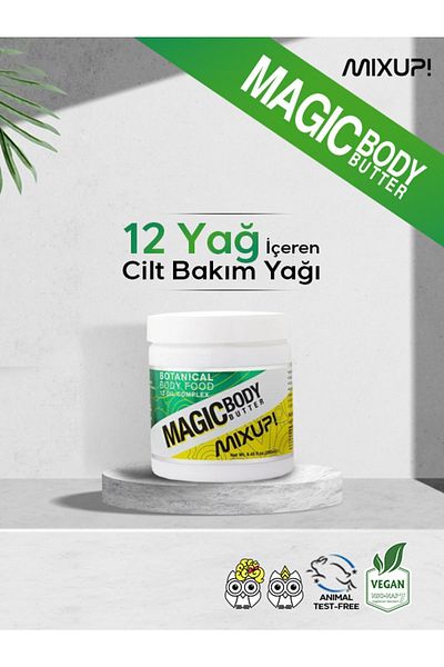 Mixup 250 Ml Magic Body Butter - Skin Care Oil Containing 12 Oils
