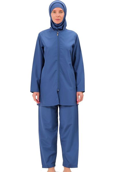 Argisa Parlament 7101 - Plain Hijab Swimsuit, Long Sleeve
