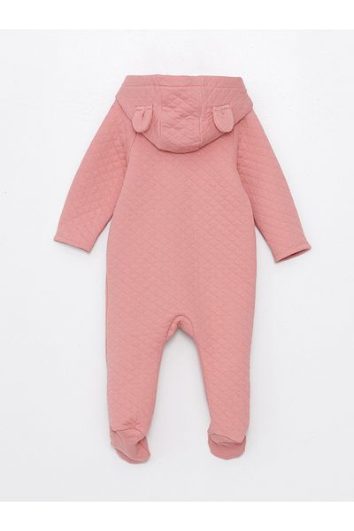 LC Waikiki Long Sleeve Hooded Baby Girl Jumpsuit