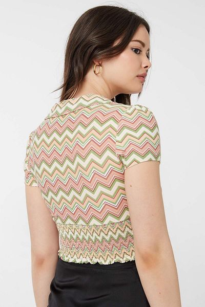 Ardene Zigzag Surplice Top