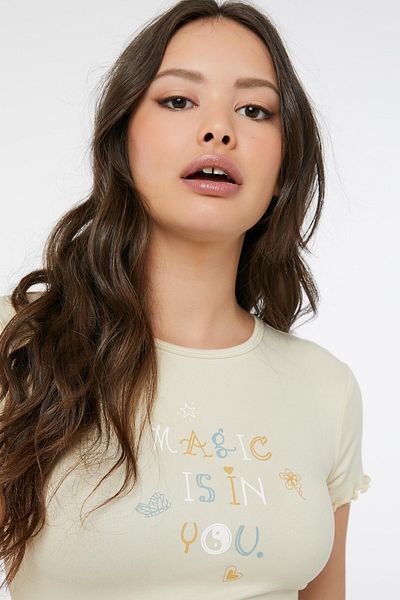 Ardene Pastel Lettuce Edge Tee