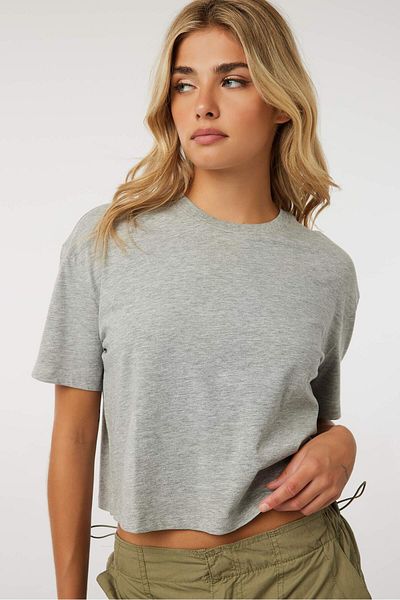 Ardene Basic Boxy Crop Tee