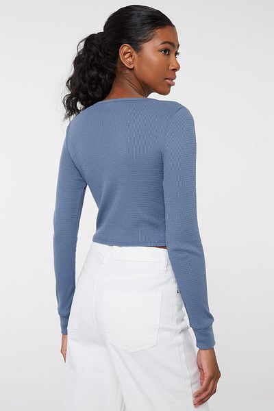Ardene Notch-Collar Cropped Tee