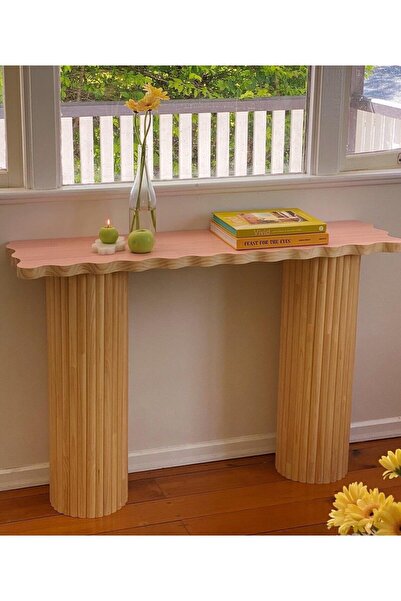 BÜYÜK İNCİ Dalgalı Konsol/Salon Masası