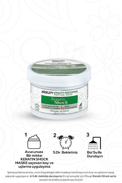Mixup 250 ML High Contrast Emergency Rescue Mask - For Collagen, Peptide, Keratin and Ceramide