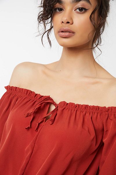 Ardene Knotted-Waist Off-Shoulder Blouse