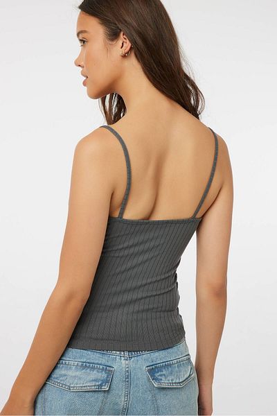 Ardene Basic V-Neck Tank Top with Spaghetti Straps