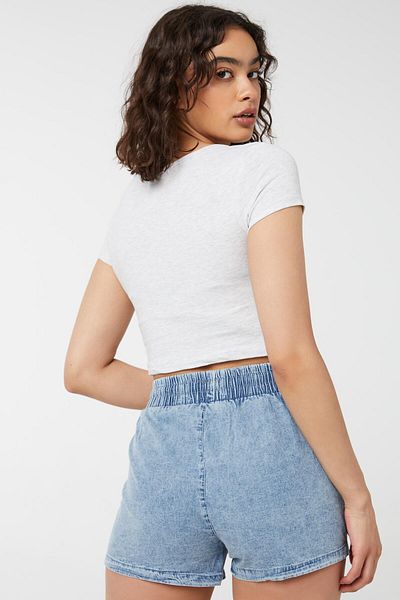 Ardene Basic Notch-Collar Boxy Tee