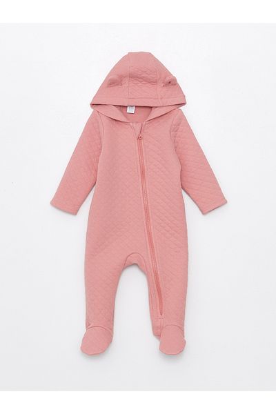 LC Waikiki Long Sleeve Hooded Baby Girl Jumpsuit