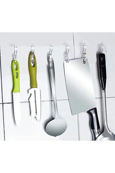 CMT Single Piece Self Adhesive 6 Hook Hanger