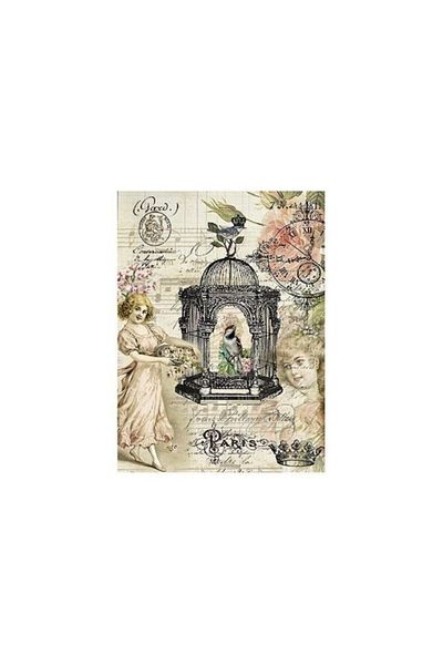 Cadence Brass Paper Decopage - Model 151, 30x42 Cm