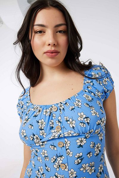 Ardene Floral Peasant Mini Dress