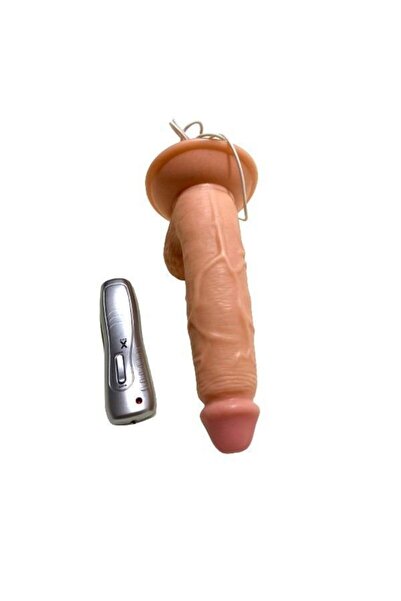 Genel Markalar Realistic Dildo Gerçekçi Ten Dokulu Titreşimli Penis 18 cm