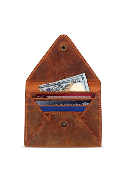 Otto Angelino Real Leather Small Envelope Wallet