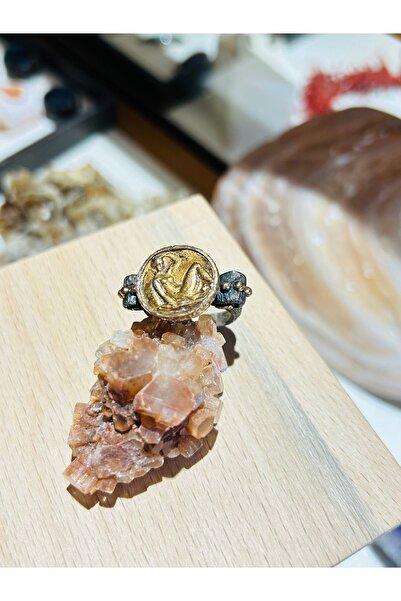 Luna Antik Roma Figürlü Gümüş Erkek Yüzük