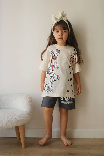 jeliboomkidswear 101 طقم شورت أطفال دلماسي ومطبوع