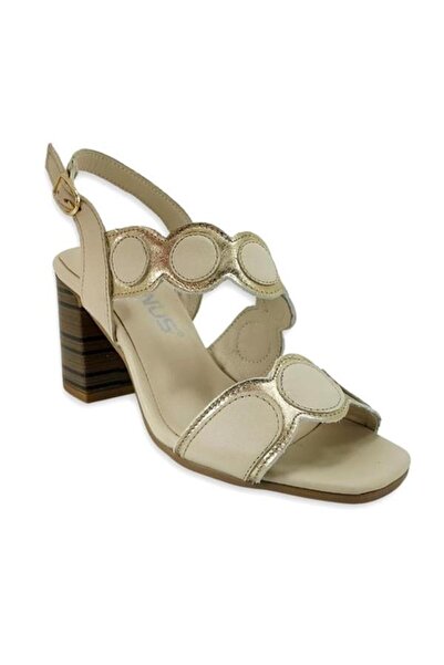 Venüs 2108513 Günlük Hakiki Deri  Sandalet-Bej