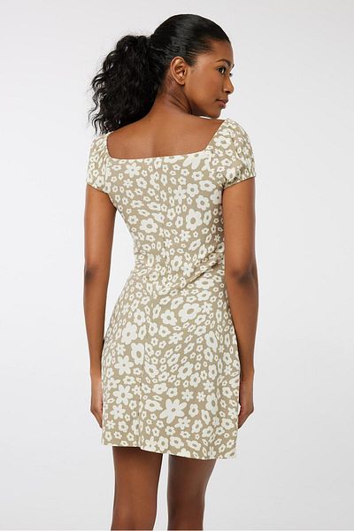 Ardene Puff Sleeve Mini Dress