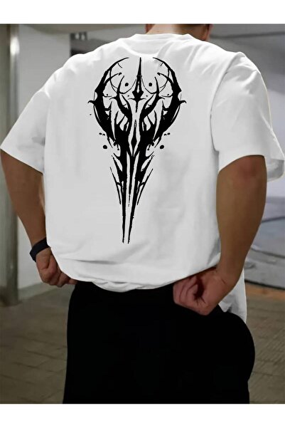 MOONBULL Tricou oversize pentru bărbați - Rață de desene animate, imprimat pe...