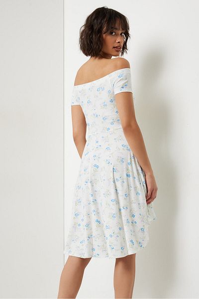 Ardene Super Soft Floral Off Shoulder Dress