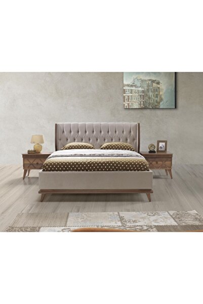 Curra Home Defne Yatak Odası Karyola Yatak Bazalı