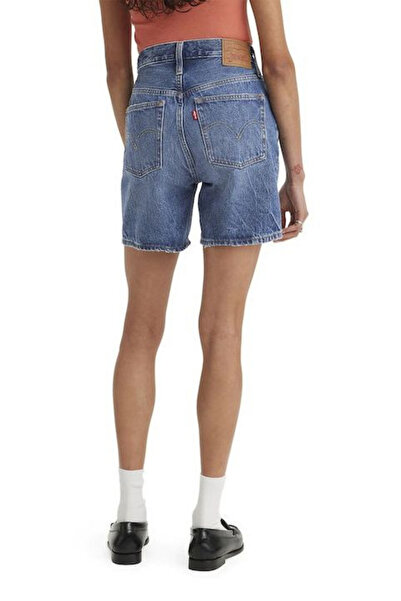 Levi's Women's Blue Shorts 501 Mid Thigh - 85833-0053