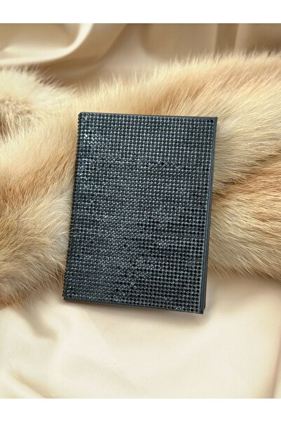 Oasis Life حافظة رخصة مرصعة بالأحجار باللون الأسود هدية باكاكس