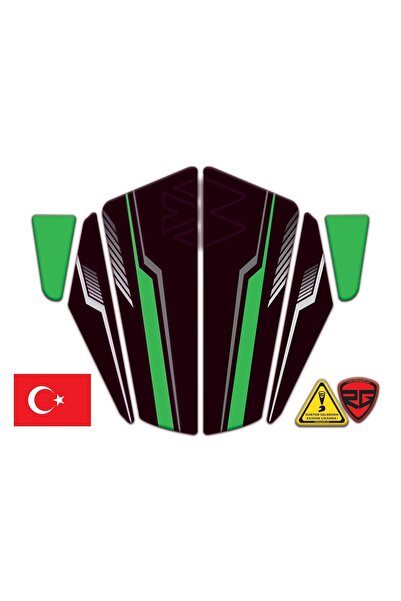 Redline Grafik Bajaj Dominar D250 - 400 Çamurluk Sticker 6 Parça Set Siyah Ye...